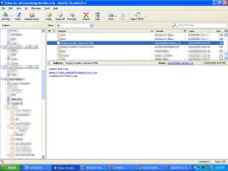 Screenshot of E-Mail